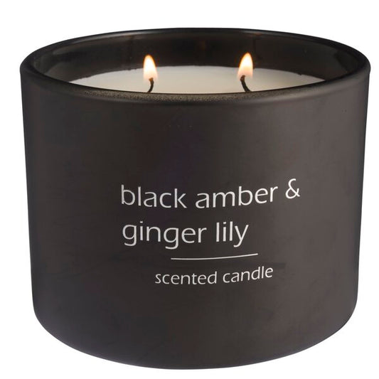 'Black Amber & Ginger Lily' - Scented Candle